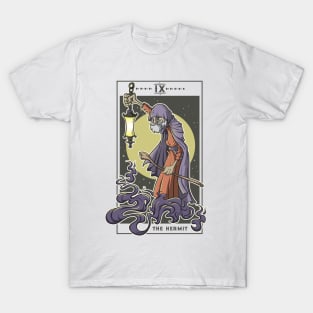 The Hermit Tarot Card Goth Gothic Gift Occult Comic Graphic T-Shirt